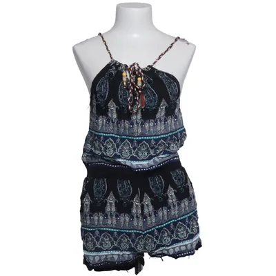 Jumpsuit (Zwart, Blauw, Meerkleurig) van Red Queen Katoen, Polyester