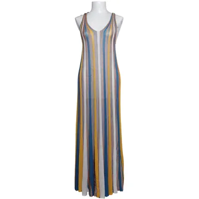 Robe longue (Bleu, Jaune, Multicolore) de Jucca Polyester, Viscose