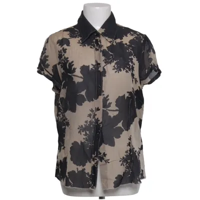 Short sleeve shirt (Beige, Black) from Hirsch