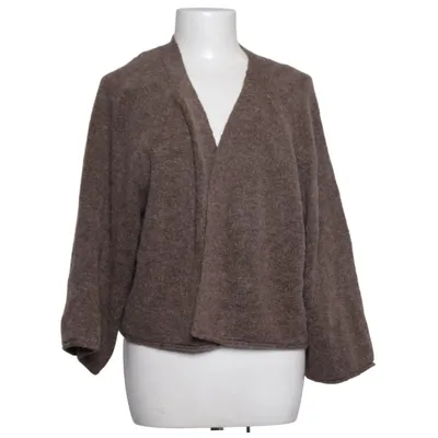 Strickjacke (Braun) von Gudrun Sjödén Alpakawolle, Bio-Baumwolle, Polyamid