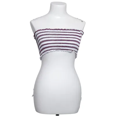 Tubtopp (Vit, Lila) från Zaful Swim Elastan, Polyester