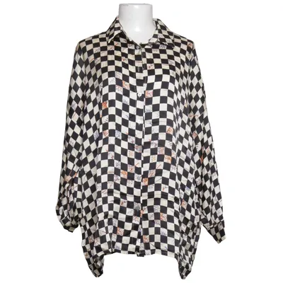 Blouse (Zwart, Wit, Meerkleurig) van Your&Self Zijde, Viscose