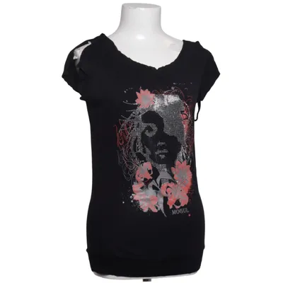 T-shirt (Black) from Mogul Cotton, Elastane