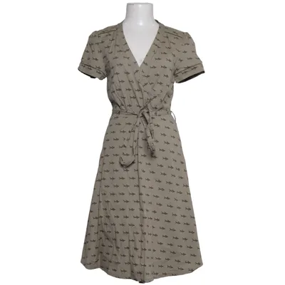 Wrap dress (Beige) from Gsus Industries Cotton, Elastane