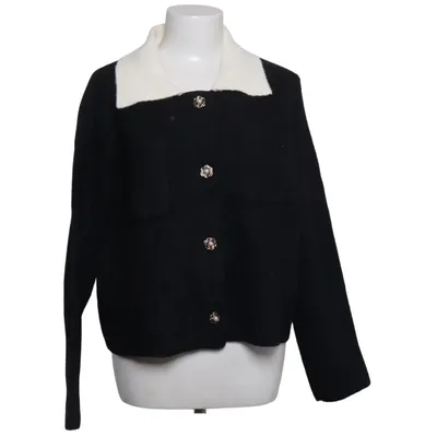 Cardigan (Black, White) from Amo&Roma Cotton, Polyamide, Viscose