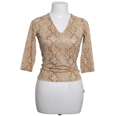 Slå-om bluse (Beige, Brun) fra Pimkie Elastan, Polyester