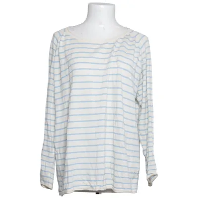 Långärmad t-shirt (Blå, Beige) från Basic Apparel Ekologisk bomull