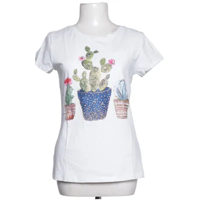 T-shirt (Vit, Flerfärgad) från Monte Cervino Bomull, Elastan