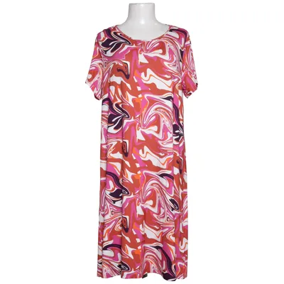 Jurk (Roze, Oranje, Meerkleurig) van Blutsgeschwister Elastaan, Viscose