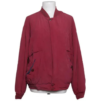 Bomber jacket (Red) from Angelo Acetate, Polyamide, Silk