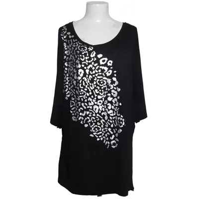 Top (Black, Silver) from Janina Curved Elastane, Viscose