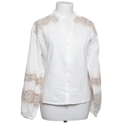 Bluse (Hvid, Beige) fra Cotton Club