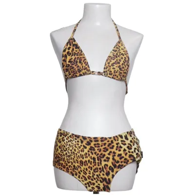 Bikini (Yellow, Black) from Lycra Elastane, Polyamide
