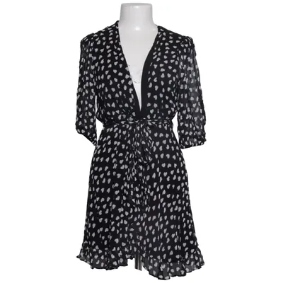 Slå-om-kjole (Sort, Hvid) fra The Kooples Sport Polyester, Viscose