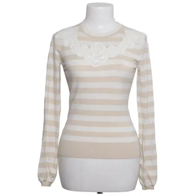 Sweater (Beige, Hvid) fra Karen Millen Elastan, Polyamid, Polyester, Viscose