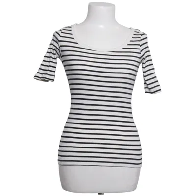 T-shirt (Svart, Vit) från H&M Basic Bomull, Elastan