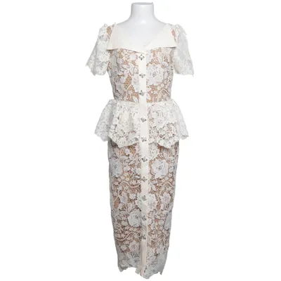 Cocktail dress (Beige, White) from Sunfere Polyester
