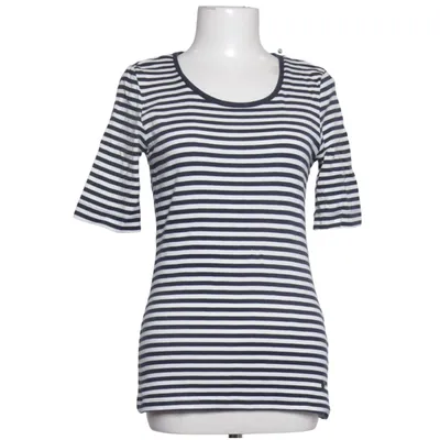 T-shirt (Blue, White) from Tom Tailor Cotton, Elastane