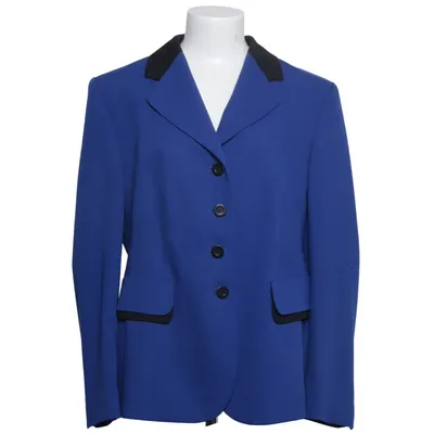 Blazer (Blue, Black) from DinoModa Polyester, Wool