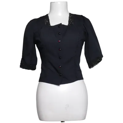 Dirndlblus (Svart) från Lekra Bomull, Polyester