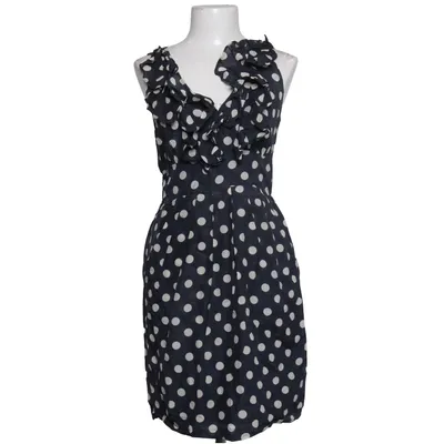Dress (Blue, White) from Naf Naf Cotton, Silk