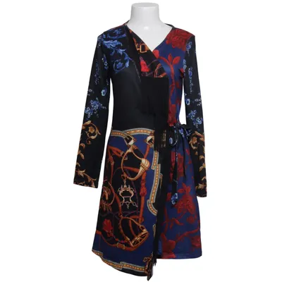 Wikkeljurk (Zwart, Blauw, Meerkleurig) van 101 Idees Elastaan, Polyester