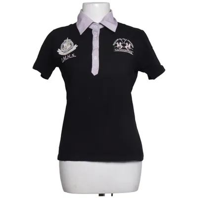 Polo shirt (Black, Gray) from La Martina Cotton, Elastane