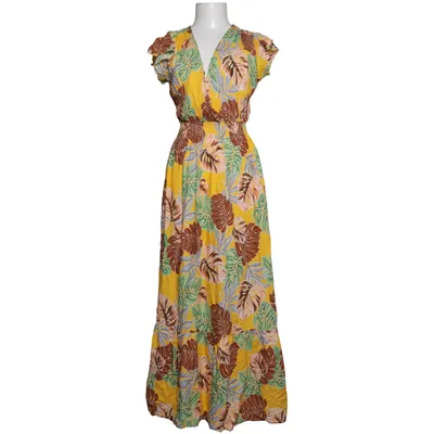 Robe longue (Jaune, Multicolore) de Airisa Coton