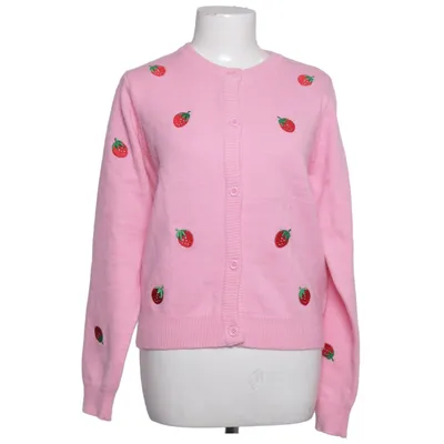 Cardigan (Pink, Rød, Grøn) fra Pieces Akryl, Polyamid, Polyester