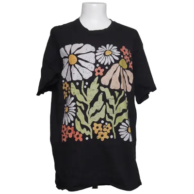 T-shirt (Black, Multicolored) from Port & Company Cotton