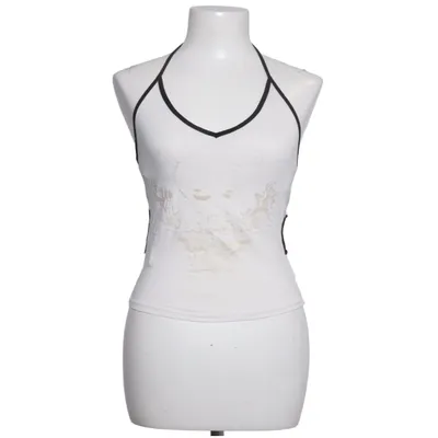 Halter neck top (White, Black) from Viviane H Elastane, Viscose