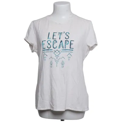 T-shirt (White) from Decathlon Cotton, Polyester, Viscose