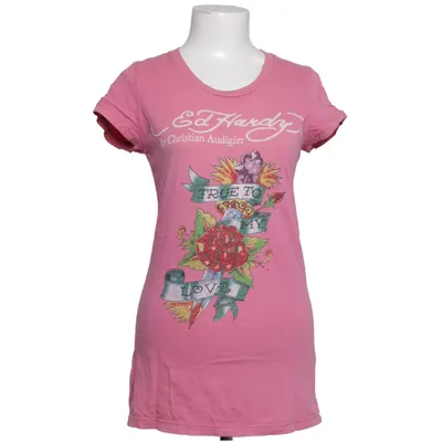 T-shirt (Rose) de Ed Hardy by Christian Audigier Coton