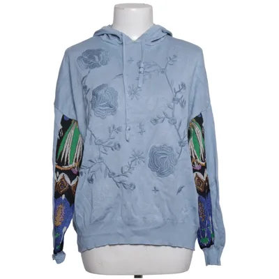 Hoodie (Blue, Multicolored) from Desigual Cotton, Polyamide, Viscose