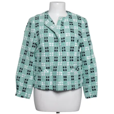 Blazer (Green, White, Black) from Trixi Schober Acrylic, Cotton, Wool
