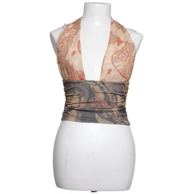 Halternecktopp (Beige, Brun, Flerfärgad) från Jaded London Elastan, Polyester