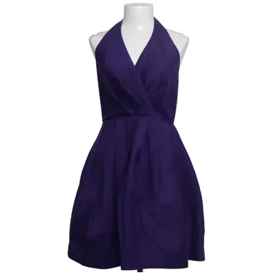 Halterneck-kjole (Lilla) fra Halston Heritage Bomuld, Silke, Viscose