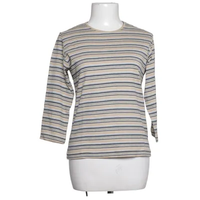 Lange mouwen shirt (Beige, Blauw, Wit) van Calcuel Katoen, Metallvezel