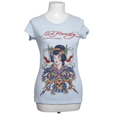 T-shirt (Bleu) de Ed Hardy by Christian Audigier Coton