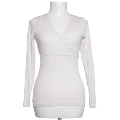 Haut d'allaitement (Blanc, Beige) de H&M Mama Coton, Élasthane