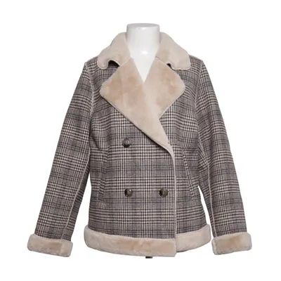Veste en peau de mouton retournée (Marron, Beige) de CP Polyester