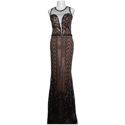 Robe de soirée (Noir, Beige) de Invito Polyester