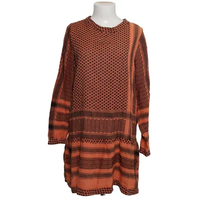 Robe (Orange, Noir) de Cecilie Copenhagen Coton