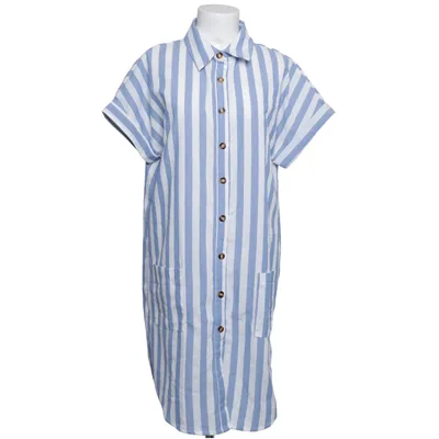 Tunika (Blå, Hvid) fra Emery Rose Bomuld, Polyester, Viscose