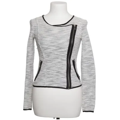 Jacket (Gray, White) from Forever 21 Cotton, Polyester