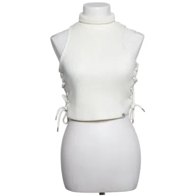 Crop top (White) from Hidden Cult Acrylic, Elastane, Polyester