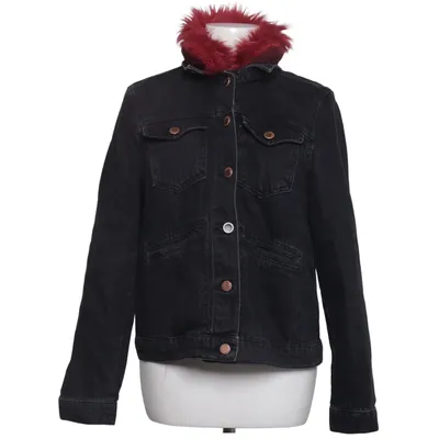Lined denim jacket (Black, Red) from Koton Jeans