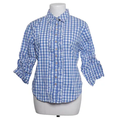 Shirt (Blue, White) from Almsach Cotton