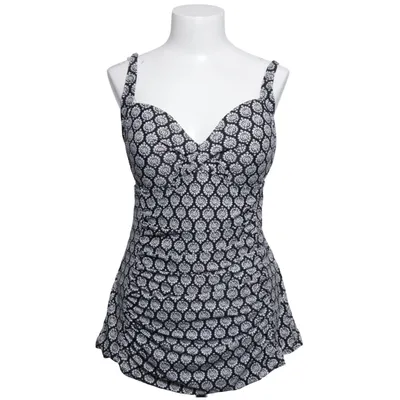 Swimsuit (Black, White) from Merona Elastane, Polyamide, Polyester