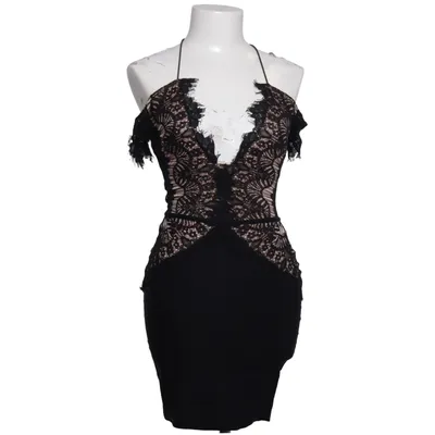 Cocktail dress (Black, Beige) from Rare London Elastane, Polyamide, Polyester, Viscose